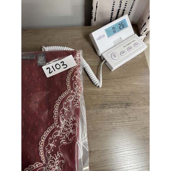 VTG Y2K Sheer Babydoll Top Womens S Red Embroidered Trim Mesh 90s Fairy Grunge - Picture 12 of 12